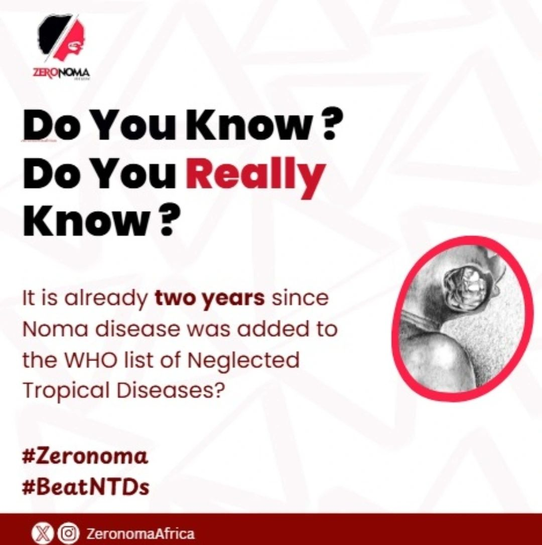 It is already two years since Noma was recognised as one of the NTDs.